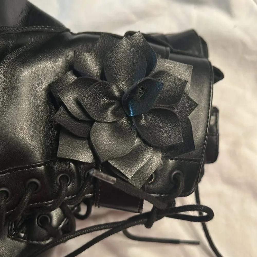 Zara Kids Black Ankle Boots(Size 38)
